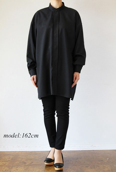 THE RERACS(ザ・リラクス)バンドカラーシャツTHE BAND COLLAR SHIRT(DNV)