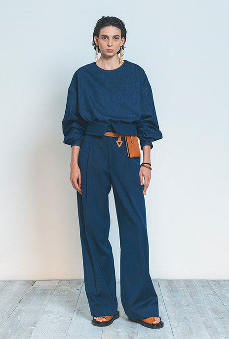 THE RERACS(ザ・リラクス)デニムサイドジッププルオーバーシャツSIDE ZIP PULLOVER SHIRT(OWNV)