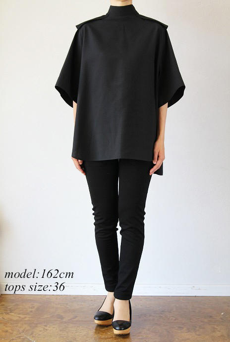 THE RERACS(ザ・リラクス)バックジッププルオーバーショートスリーブBACKZIP P/P PULLOVER SHORT SLEEVE(DNV)