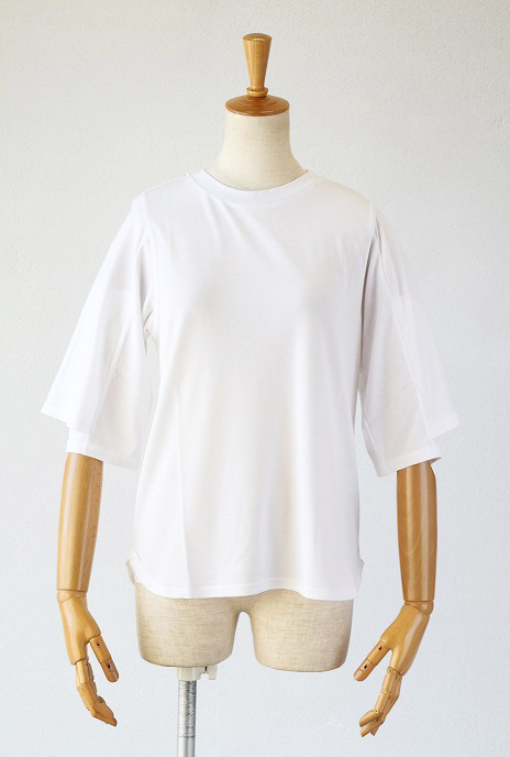Du_Tango(デュ・タンゴ)バタフライスリーブTEE(WHITE)