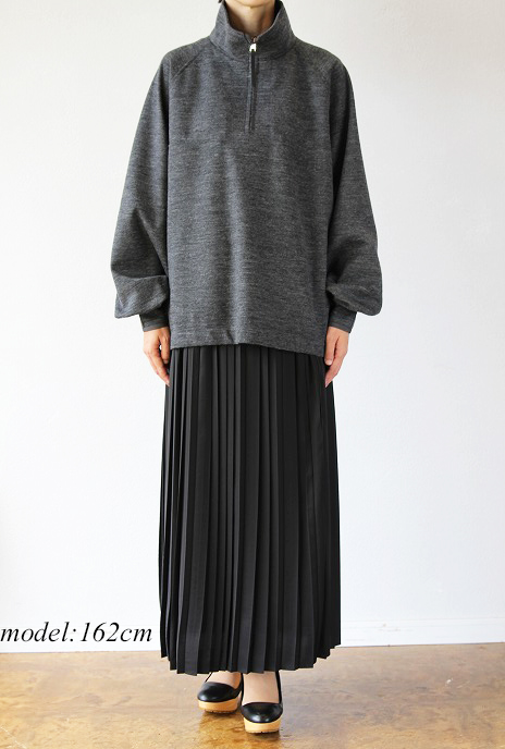 THE RERACS(ザ・リラクス)ハーフジップスタンドカラープルオーバーHALF ZIP STAND COLLAR PULLOVER(TGY)