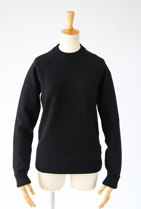 THE RERACS(ザ・リラクス)クルーネックプルオーバーニットCREW NECK PULLOVER KNIT(BK)