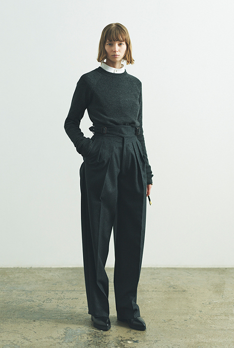 THE RERACS(ザ・リラクス)クルーネックプルオーバーニットCREW NECK PULLOVER KNIT(TGY)