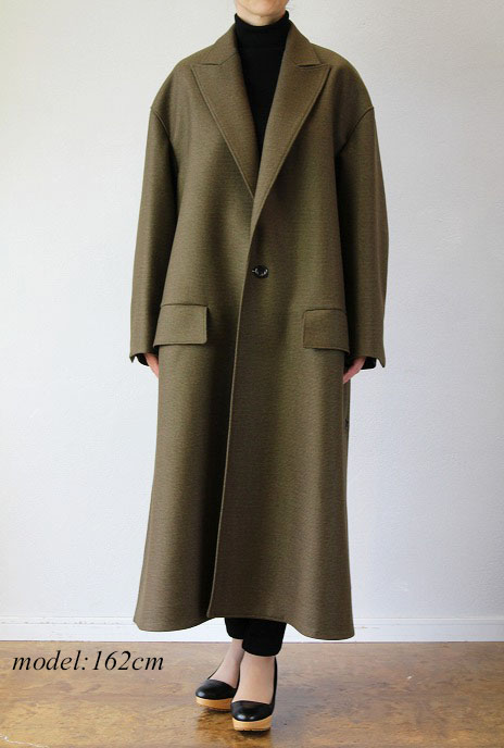 THE RERACS(ザ・リラクス)ピークドラペルコートPEAKED LAPEL COAT (KHBG)